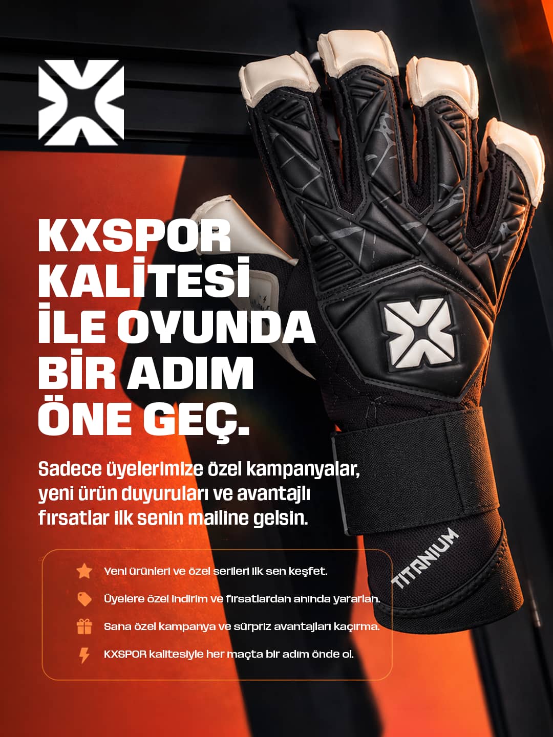Kx -MAGNET- Yarı Profesyonel Kaleci Eldiveni
