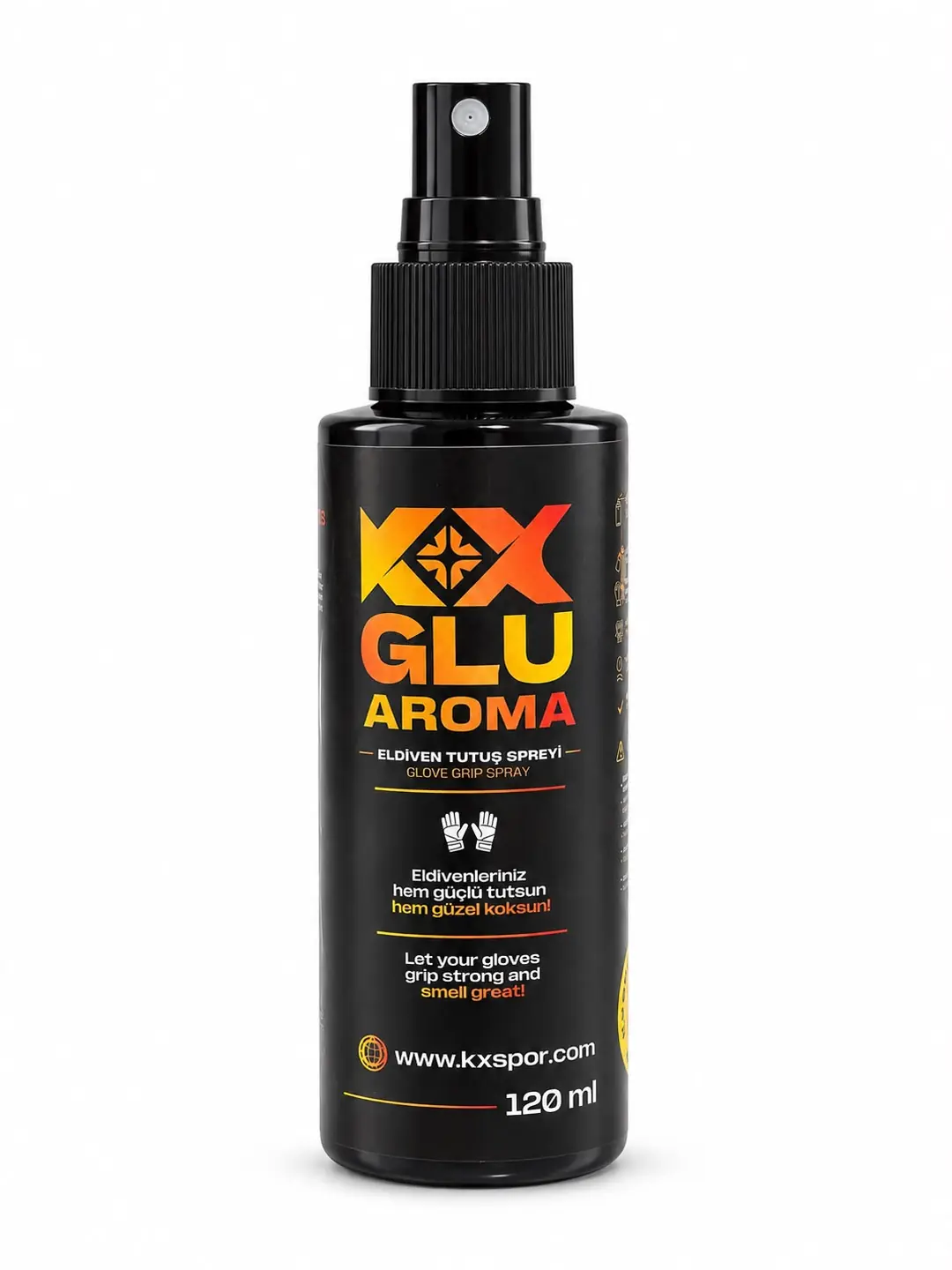 KX GLU AROMA Kaleci Eldiveni Tutuş Spreyi - 120 ml - SİYAH