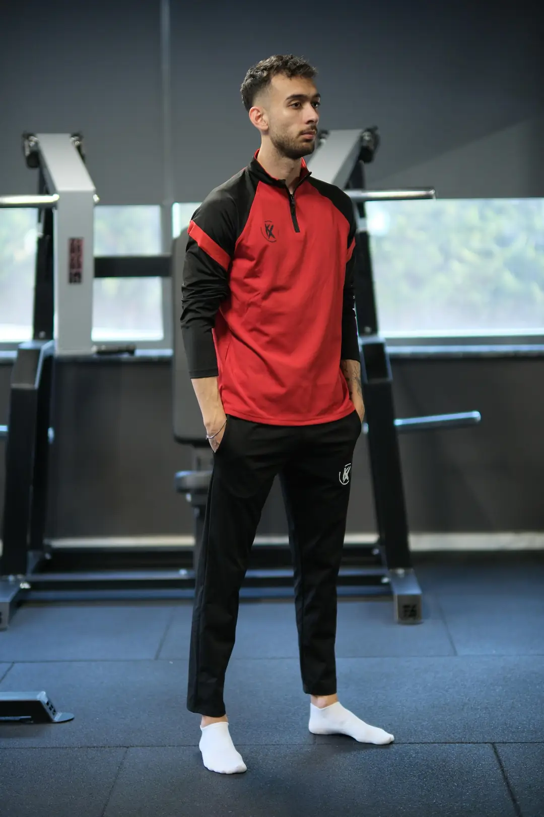 KX Logo, Lycra, Half-Zip Training Tracksuit
